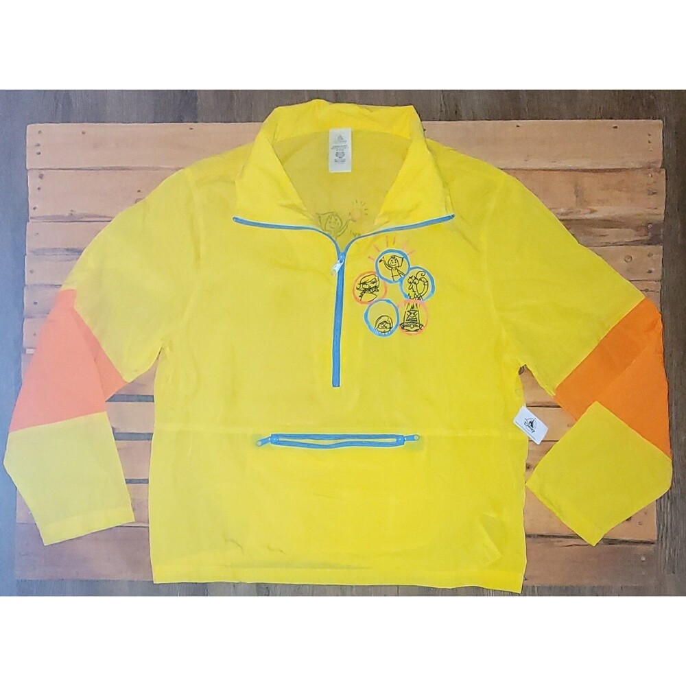 Disney World Merch- Half Zip Wind Breaker- Adult Size M With Tags- "Inside Out"